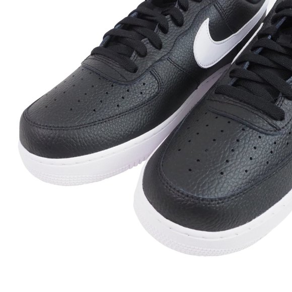 Nike Air Force 1 '07 Black White Sneakers Leather Men Shoes Classic - Picture 11 of 12